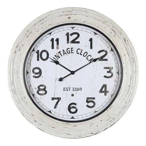 Reloj De Pared Mdf D80x8cm Vintage Clock