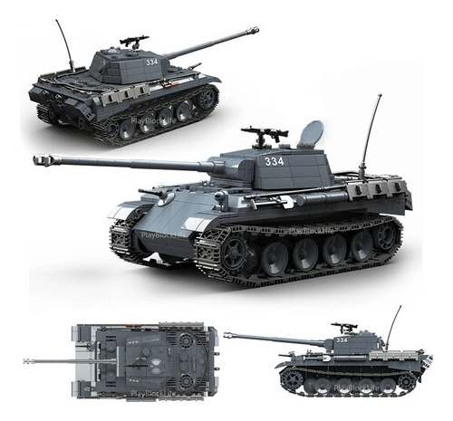 Modelo De Tanque Militar Juguetes De Bloques De Construcción