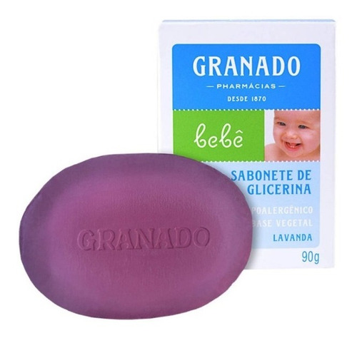 Sabonete Infantil Granado Lavanda 90g - Caixa Com 6 Uni