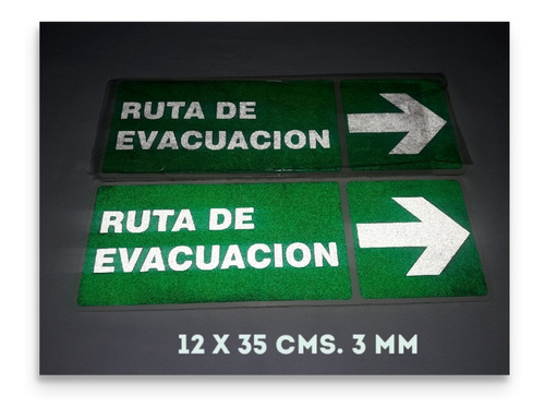 Aviso De Seguridad O Señalizacion Ruta De Evacuacion