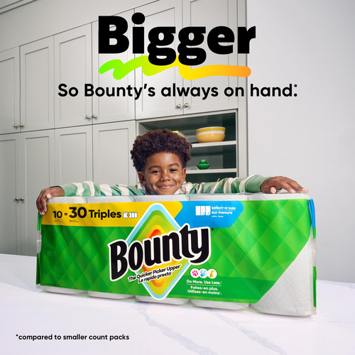 Sábana Completa Paper Towels Bounty, Color Blanco, 2 Rollos