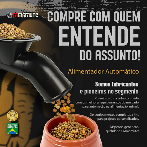 Alimentador Automático Timer Híbrido + Bateria + Suporte