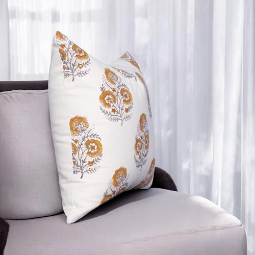 Funda De Almohada De Lona Estampada, 50 X 50 Cm