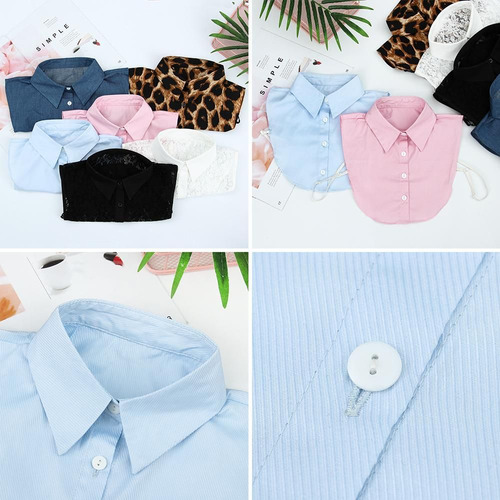 Blusa Con Cuello Falso Y Accesorios De Ropa Con Cuello Falso