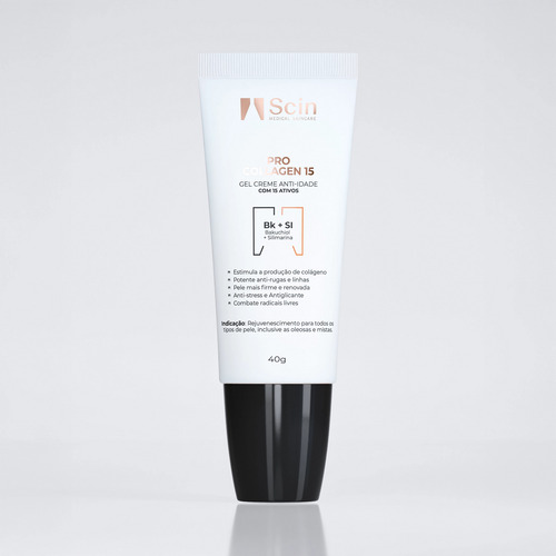 Pro Collagen 15 - Gel Creme Anti-idade Com 15 Ativos