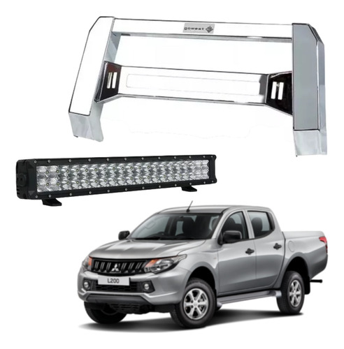 Kit Burrera Baja Bar Mitsubishi L200 2016 - 2019 + Barra Led