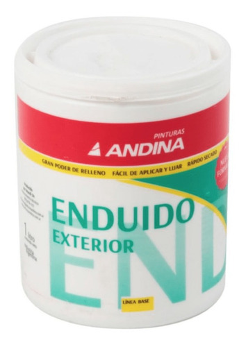 Enduido Plástico Exterior Andina X 1kg