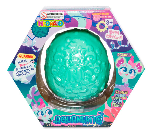 Imagen 3 de 4 de Muñeco Aquamerito Aquarita Bebé Menta