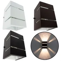Comprar 3x Arandela Externa 2 Focos Friso Parede Muro + Led Incluso