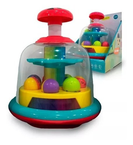 Imagen 1 de 6 de Juego Spin Ball Torbellino De Pelotitas Ok Baby Para Bebe Color Multicolor