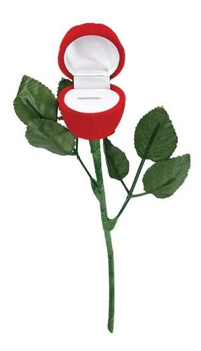 140 Flor Com Cabo - Veludo Caixinha Para Aliança