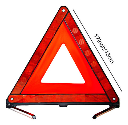 * 2pcs Triángulos Reflectantes De Seguridad De 43cm