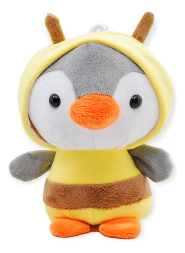 Peluche Pingüino Disfraz De Abeja Chico Juguete Regalo 18cm