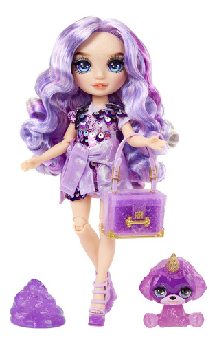 Muñeca Rainbow High World + Accesorios + Mascota + Slime 