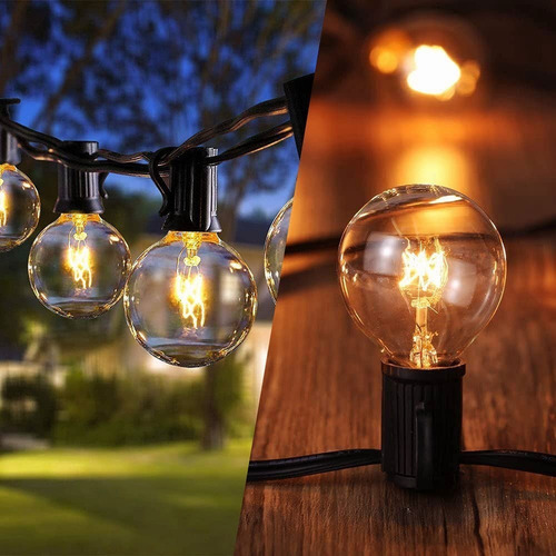 Imagen 6 de 8 de Guirnalda De Luces 25+2 Focos 7.6 Metro Exterior Impermeable