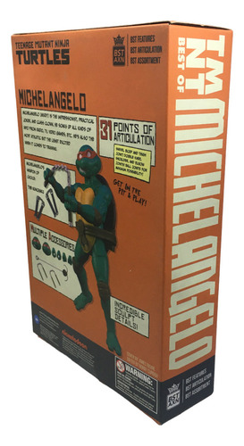 Tmnt Bst Axn Best Of Michaelangelo & Comic Set