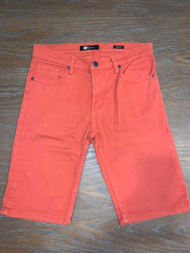 Bermuda De Jean Naranja Slim Fit Talle 16 Años Rip Curl