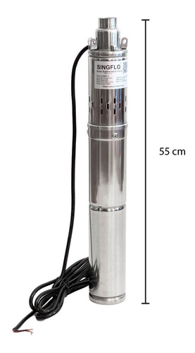 Imagen 4 de 10 de Bomba Solar Sumergible 70mts 24v 2000lph 76mm Diámetro