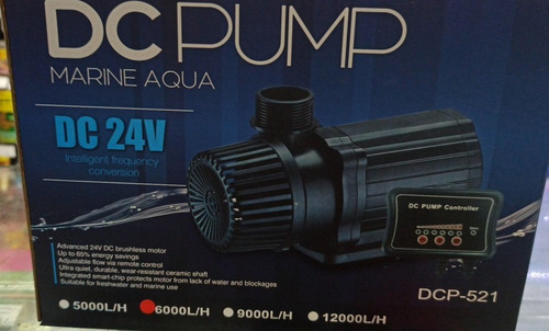 Dc Pump Marine Aqua 24v 6000 L/h - Bomba Recirc Acuarrio