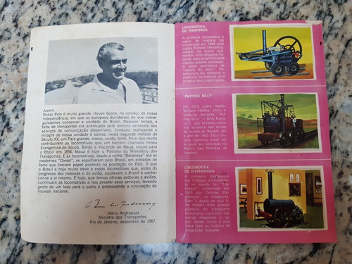 Álbum E Figurinhas Locomotivas. Antigo Raro. Década 60 (Usado)