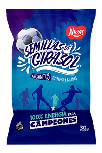 Pipas De Girasol Tostadas C/ Sal X 120 Unidades D 30gr Nusar