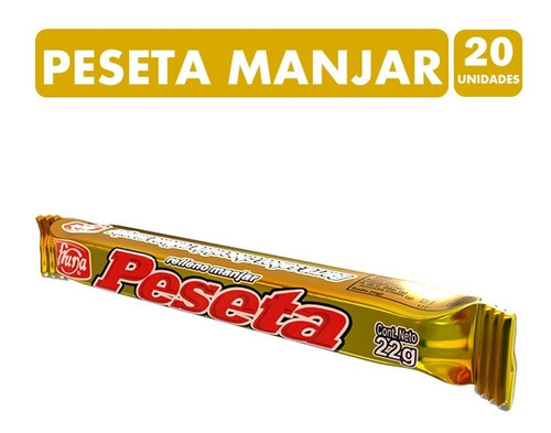 Chocolate Peseta Sabor Manjar X20