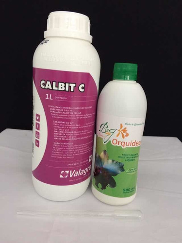 Adubo Para Orquídeas Calbit C 1 Litro E B&g 500 Ml