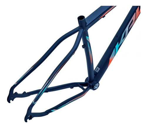 Quadro Bicicleta Spotlight Aro 29 Alumínio Mtb - Krw Cor Preto/azul E Laranja