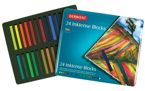 Barra Inktense-acuarelables Derwent X 24 Uni