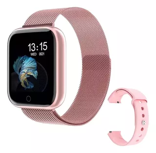 Relogio Smartwatch T80s Feminino Para iPhone Android Samsung