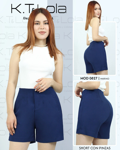 Short Para Dama Corte Colombiano Fresco Comodo Mujer 02