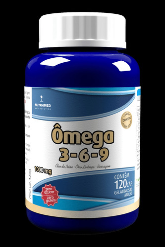 Omega 3 6 9 -120 Caps- 1000mg Aceite Pescado, Lino Y Borraja