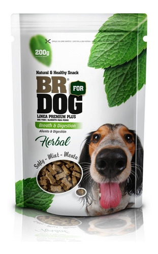 Br For Dog Herbal Menta | Snack | Aliento Y Digestion X 200g
