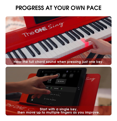 The One Smart Piano Sing, 61 Keys Piano Keyboard Para Cantar