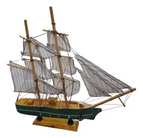 Comprar Barco Fragata Pirata Madera C\u002Fbase  33x31x6 Cm Viene Armada