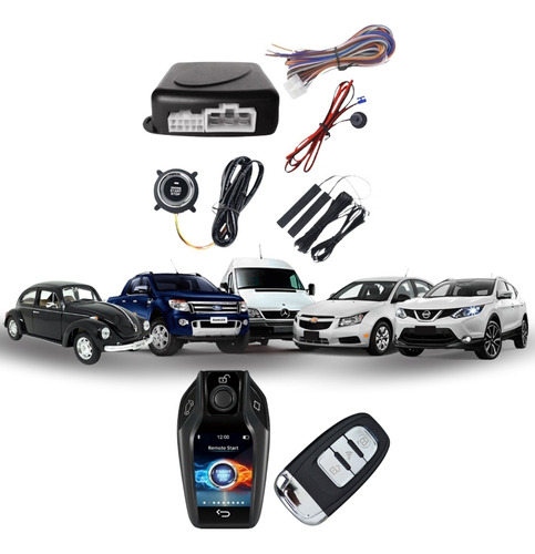 Kit Start Stop Basico Com Controle Lcd + Controle 3 Teclas