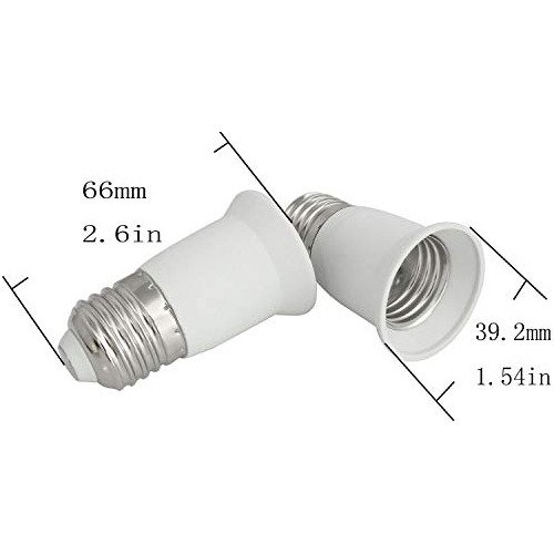 Adaptador De Zócalo De Luz E26 E27, Juego De 2 Piezas,...