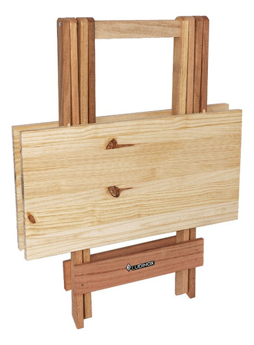 Conjunto Jogos De Mesa Dobrável Bar Lanchonete C/ 4 Cad Cor Pinus