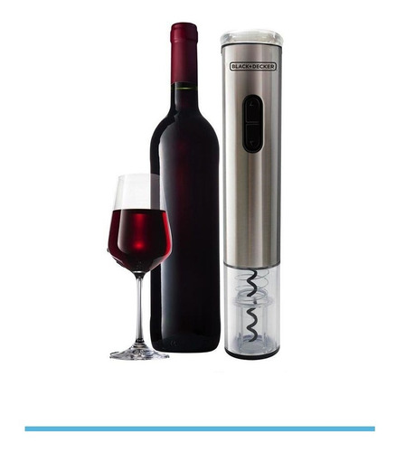 Imagem 1 de 4 de Abridor De Vinho Elétrico Wine Inox A Plilha Black+decker 