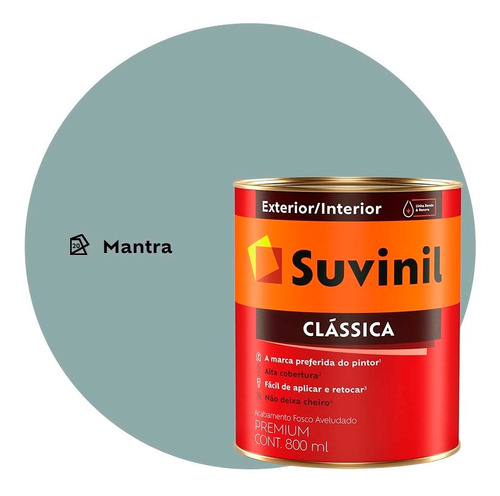 Tinta Anti Mofo Fosca Suvinil Clássica 800ml Mantra