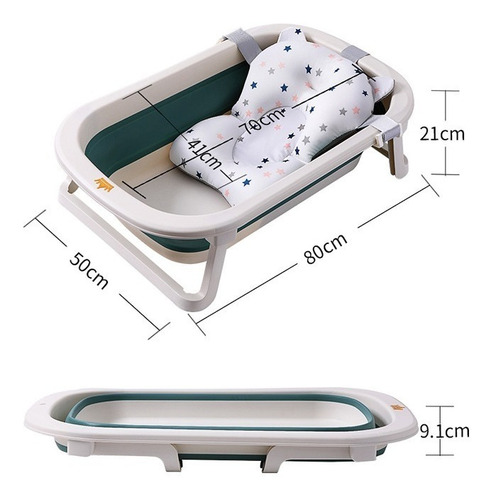 Imagen 2 de 8 de Bañera Plegable Para Bebé. Nuevas En Su Caja. 3 Colores Disp