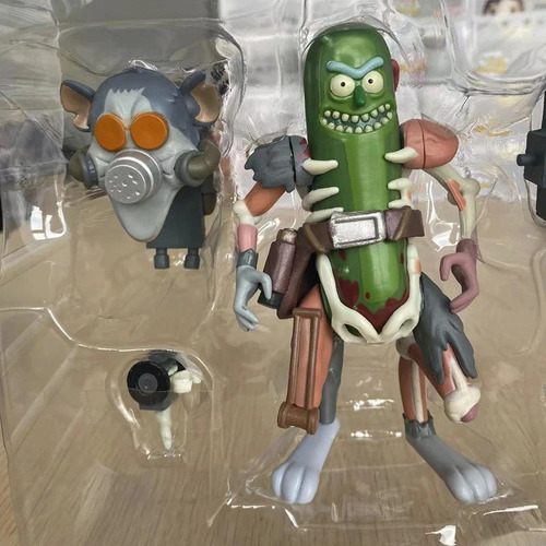 Ww Figura De Acción De Pickle Rick, Modelo De Casco De Ratón