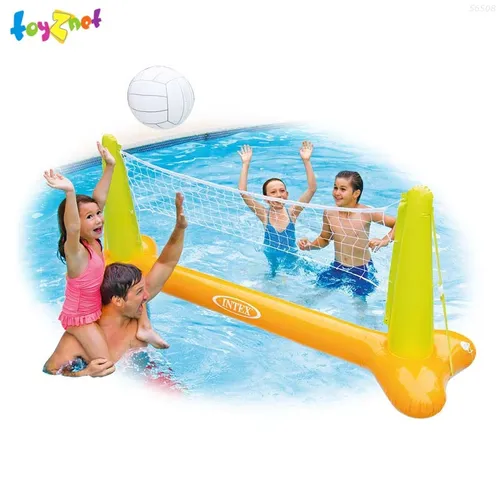 Red De Volley Piscina Con Pelota 239cmsx 64cmsx91cms Intex