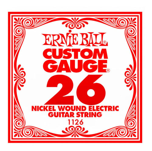 Cuerda Suelta Ernie Ball 026 Nickel Wound Guitarra Electrica