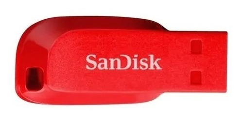 Pendrive Sandisk Cruzer Blade 32gb Usb Rojo Acuario