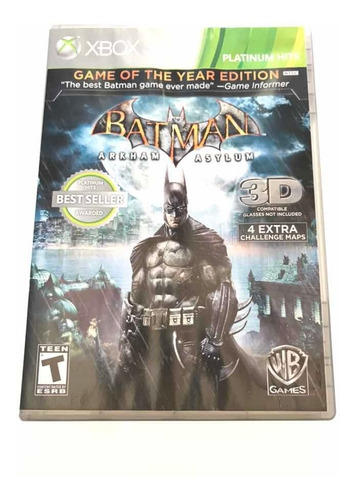 Juego Xbox 360 Batman Arkham Asylum