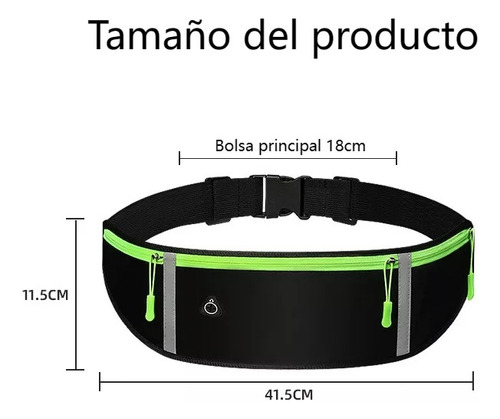 Cangurera Deportiva Luminosa 3pcs Para Correr Hombre Mujer