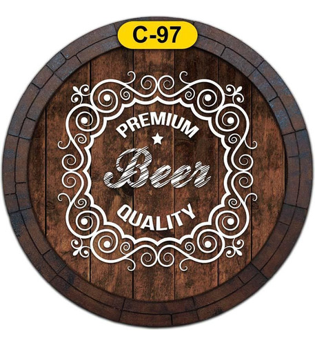 Quadro Tampa De Barril Bebida Cerveja C-97