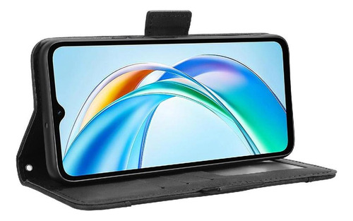 Carcasa For Honor X5b Plus 4g Cartera De Cuero Con Cierre