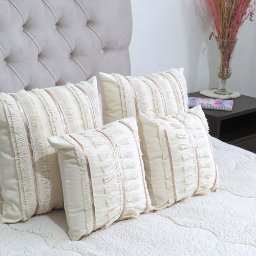 Set X4 Almohadones Decorativos Cama Sillones